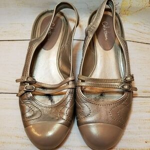 Cole Haan cream beige sling back slip on Nike Air sz 8